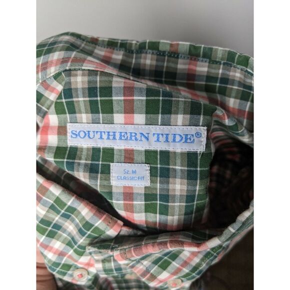Men's Southern Tide Classic Fit Long Sleeve Checked Button Down Shirt, Medium - Picture 6 of 6